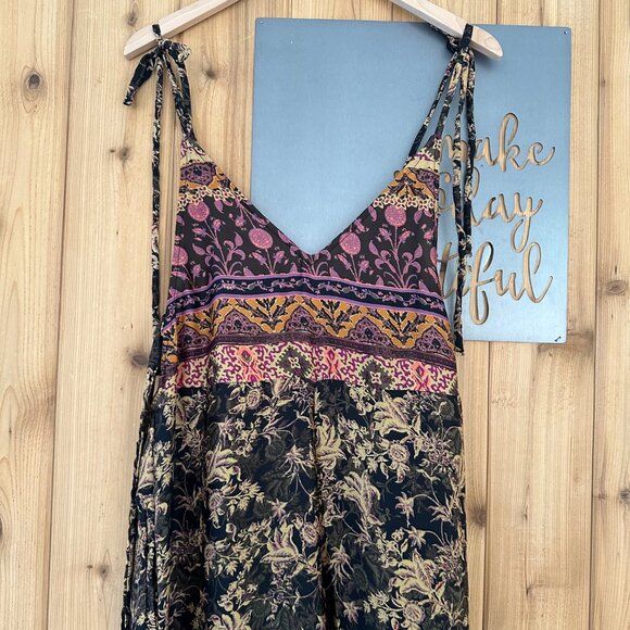 Free People Size Small Leona Slit Leg Sleeveless Jumpsuit - Picture 9 of 11